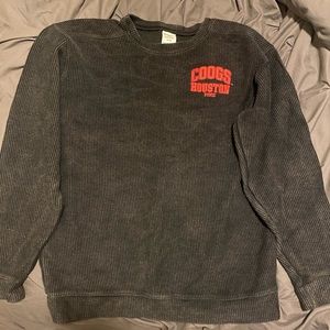 Victoria secret PINK ribbed Houston cougar ribbed crewneck